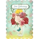 Geburtstagskarte Zum Geburtstag - Blumenstrauß