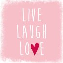 Marmorfliese "live laugh love"