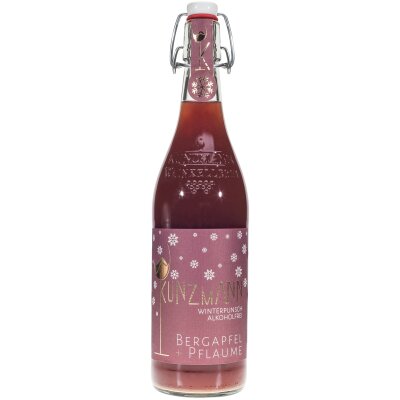 KUNZMANN Winterpunsch Bergapfel-Pflaume - alkoholfrei - 0,75 L