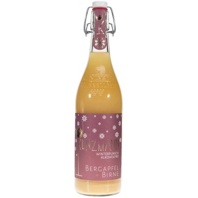 KUNZMANN Winterpunsch Bergapfel-Birne - alkoholfrei - 0,75 L